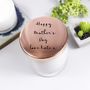 Mother's Day Luxury Scented Candle With Lid, thumbnail 1 of 7