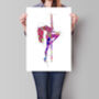 Set Of Three Pole Dancer Sketch New Style, thumbnail 2 of 5