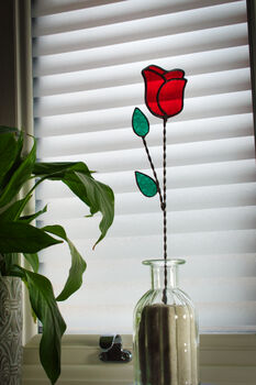 Stained Glass Rose Everlasting Flowers By Post, 4 of 12