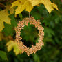 Golden Leaves Metal Wreath, thumbnail 2 of 3