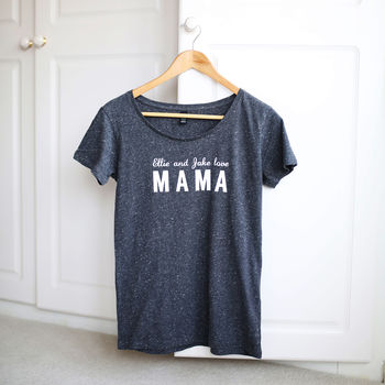 Personalised Love Mama/Mum/Mummy/Mother T Shirt, 3 of 4