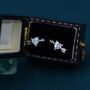 Heart Arrow Stud Earrings In Sterling Silver, thumbnail 1 of 12