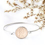 Lucky Penny Coin Bangle Bracelet 1971 To 2006, thumbnail 2 of 9