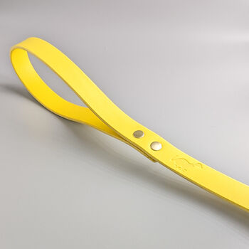 Yellow Leather Whippet Collar And Matching Lead Set, 6 of 12