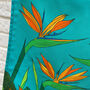Tropical Bird Of Paradise Flower Cotton Tea Towel, thumbnail 4 of 8