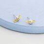 Planet Stud Earrings In Sterling Silver, thumbnail 1 of 12