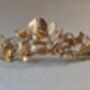 The Isla Crown Gold Silver Organic Handmade Floral Hair Vine Bridal Headpiece, thumbnail 5 of 9