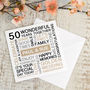Personalised Golden Wedding Anniversary Card, thumbnail 2 of 3