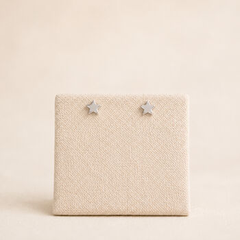 4mm Sterling Silver Star Stud Earrings, 3 of 7
