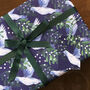 'Mistletoe Dove' Luxury, Recycled Wrapping Paper Pack, thumbnail 4 of 10