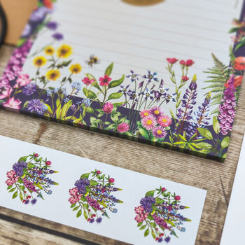 Foxgloves And Lupin Wildflower Writing Set, 2 of 8