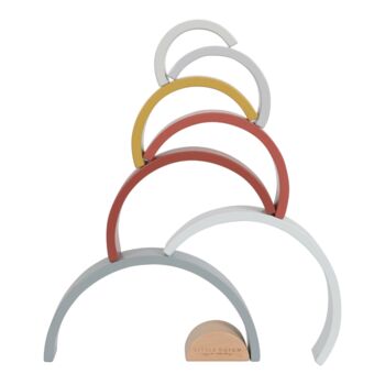Wooden Rainbow Stacker Toy, 4 of 5