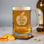 Personalised Best Teacher Ever Glass Pint Stern Tankard, thumbnail 1 of 5