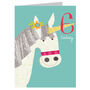 Mini Unicorn 6th Birthday Card, thumbnail 2 of 4