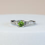 Colourful Crystal Wavy Band Silver Ring, thumbnail 1 of 4