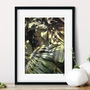 Monstera Botanical Floral Fine Art Giclée Print | Tropical Green | A4, A3, A2, A1, thumbnail 2 of 4