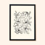 I Love You Floral Print, Unframed, thumbnail 5 of 7