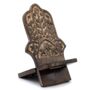 Wooden Phone Stand Carved Hamsa Hand, thumbnail 1 of 2