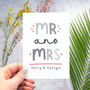 Personalised Mr And Mrs Card, thumbnail 2 of 9