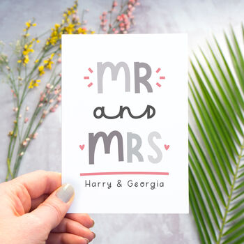 Personalised Mr And Mrs Card, 2 of 9