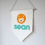 Personalised Lion Pennant Flag, thumbnail 2 of 5