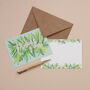 Thank You Notelet Pack Of Eight Foliage Pattern, thumbnail 3 of 10