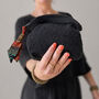 Fairtrade Cotton Frame Lined Makeup Bag Recycled Sari, thumbnail 4 of 5
