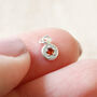 Tiny Sterling Silver Birthstone Charm, thumbnail 2 of 5