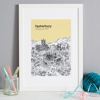 Personalised Canterbury Print, 6 of 7