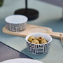 Set Of Two Ceramic Bowls And Wooden Tray, thumbnail 4 of 5