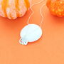 Pumpkin Sun And Moon Charm Necklace, thumbnail 1 of 2