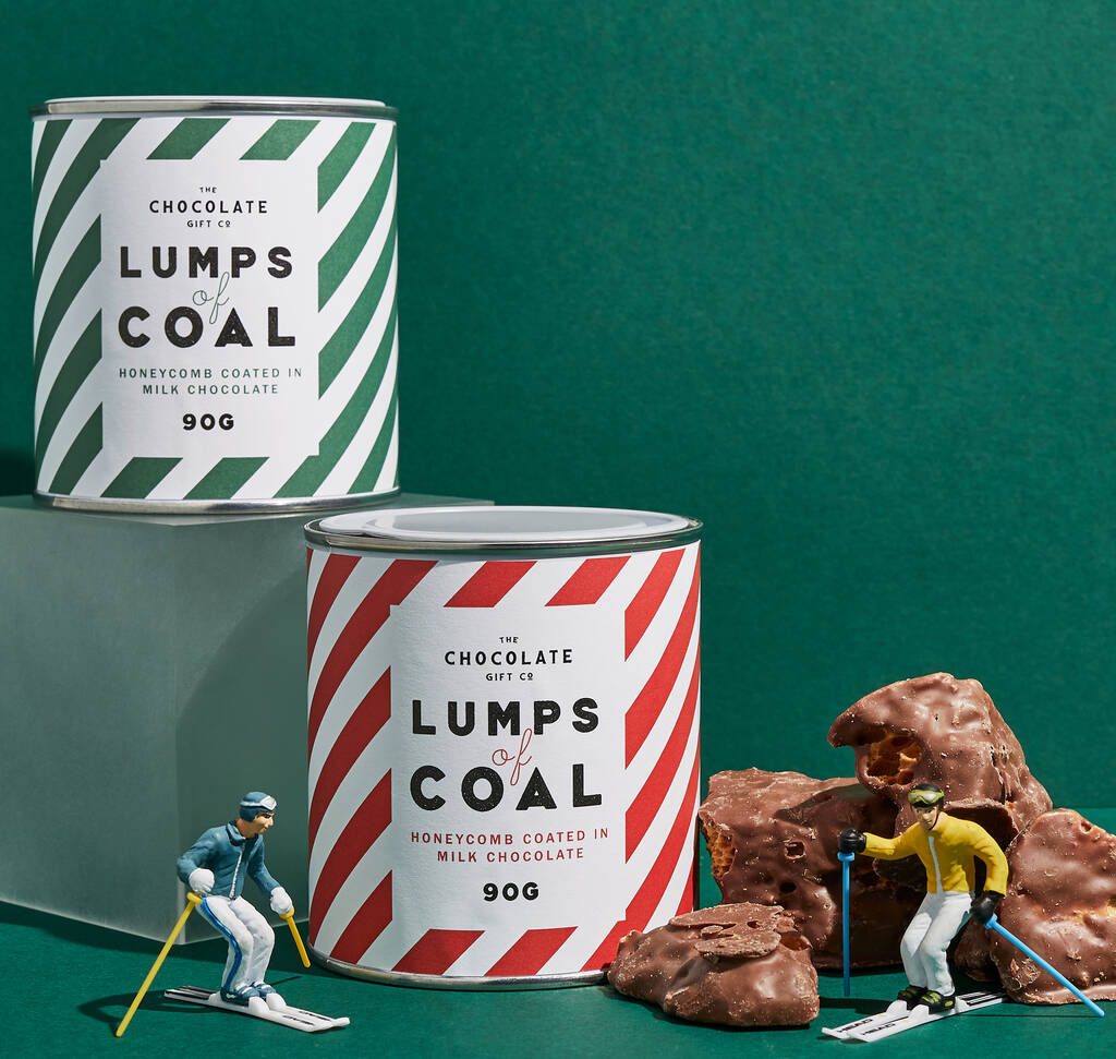 Image of Lumps Of Coal Honeycomb Coated In Milk Chocolate