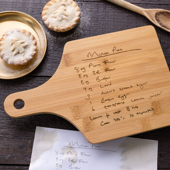 Personalised Handwriting Christmas Recipe Board For Her, 3 of 6