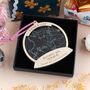 Personalised Engagement Snow Globe Map Christmas Bauble, thumbnail 3 of 6