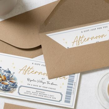 Gift Voucher Afternoon Tea For Mum, Nan, 2 of 4