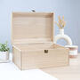Personalised New Baby Wooden Keepsake Chest, thumbnail 5 of 10