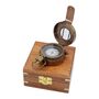 Custom Bronze British Army Style Prismatic Marching Compass In A Wood Box, thumbnail 9 of 12