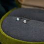 Sterling Silver Aurora Ab Crystal Tiny Cz Stud Earrings, thumbnail 5 of 10