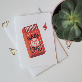 Light My Fire Valentine's Day Card, 4 of 5