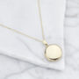 Solid Gold Or Silver Large Round Locket Necklace, thumbnail 7 of 10