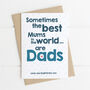 Personalised Mother's Day Card For Dads, thumbnail 1 of 3
