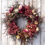 Autumnal Dried Flower Heather And Poppy Wreath, thumbnail 1 of 7