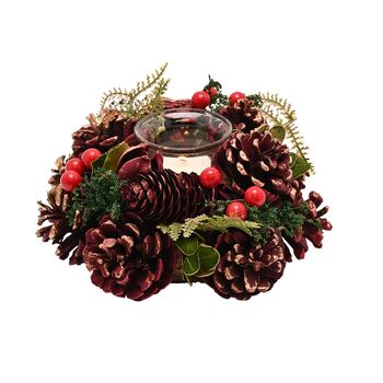 Plum And Gold Regal Tidings Tea Light Candle Holder, 5 of 9