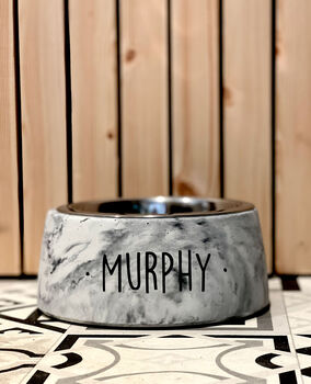 Personalised Concrete Pet Bowl, 3 of 6