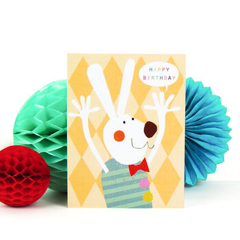 Mini Happy Rabbit Birthday Card, 3 of 5