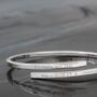 Personalised Sterling Silver Or Gold Open Bangle, thumbnail 7 of 11