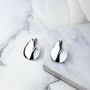 Chunky Sterling Silver Teardrop Bracelet, thumbnail 8 of 9