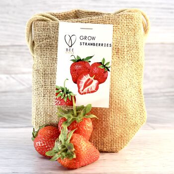 Strawberry Jute Bag Grow Set, 5 of 6