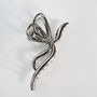 Large Silver Bow Claw Hair Clip, thumbnail 4 of 4
