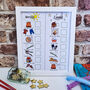 Morning And Evening Chart With Gold Star Magnets, thumbnail 2 of 3